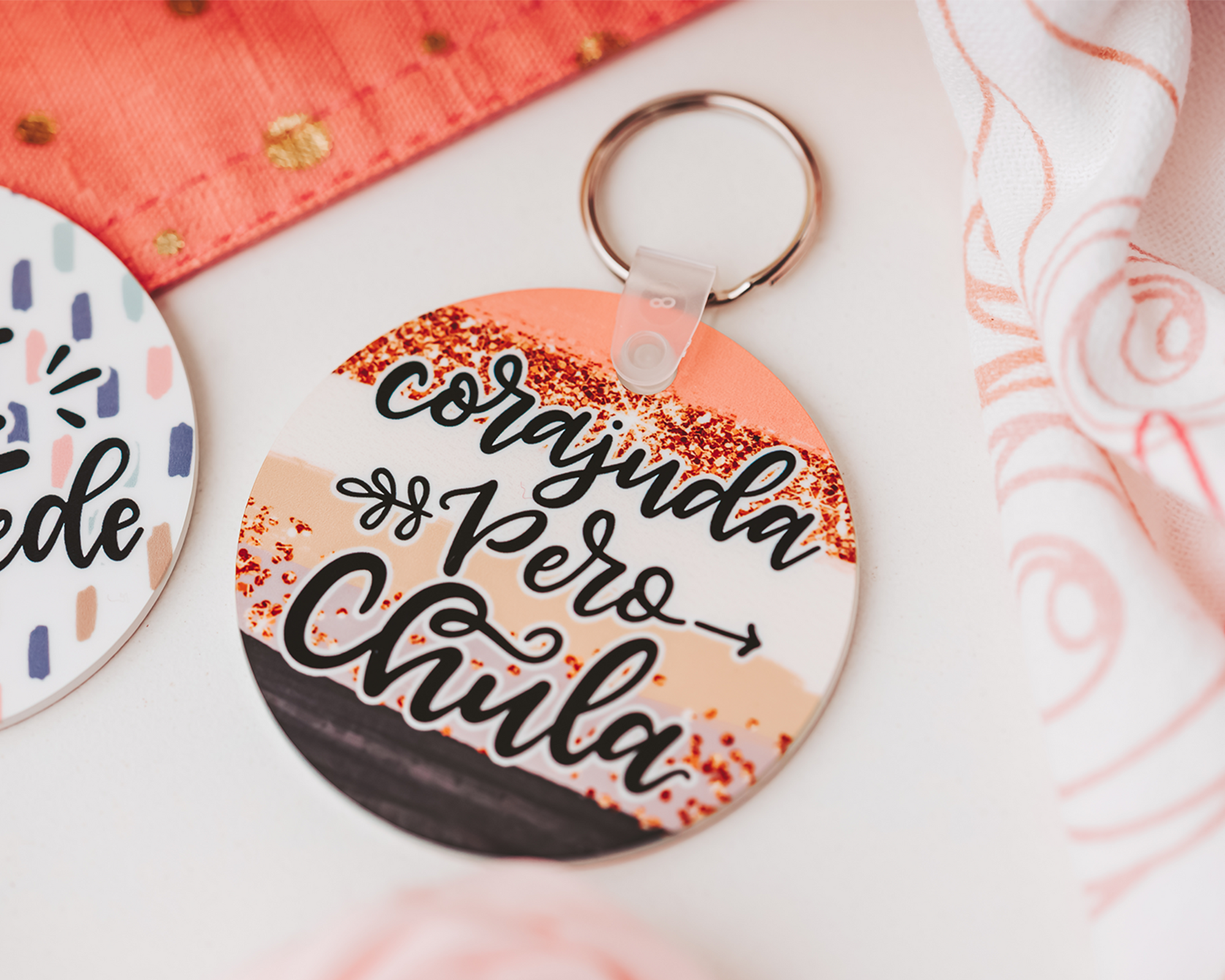 Corajuda Pero Chula Keychain