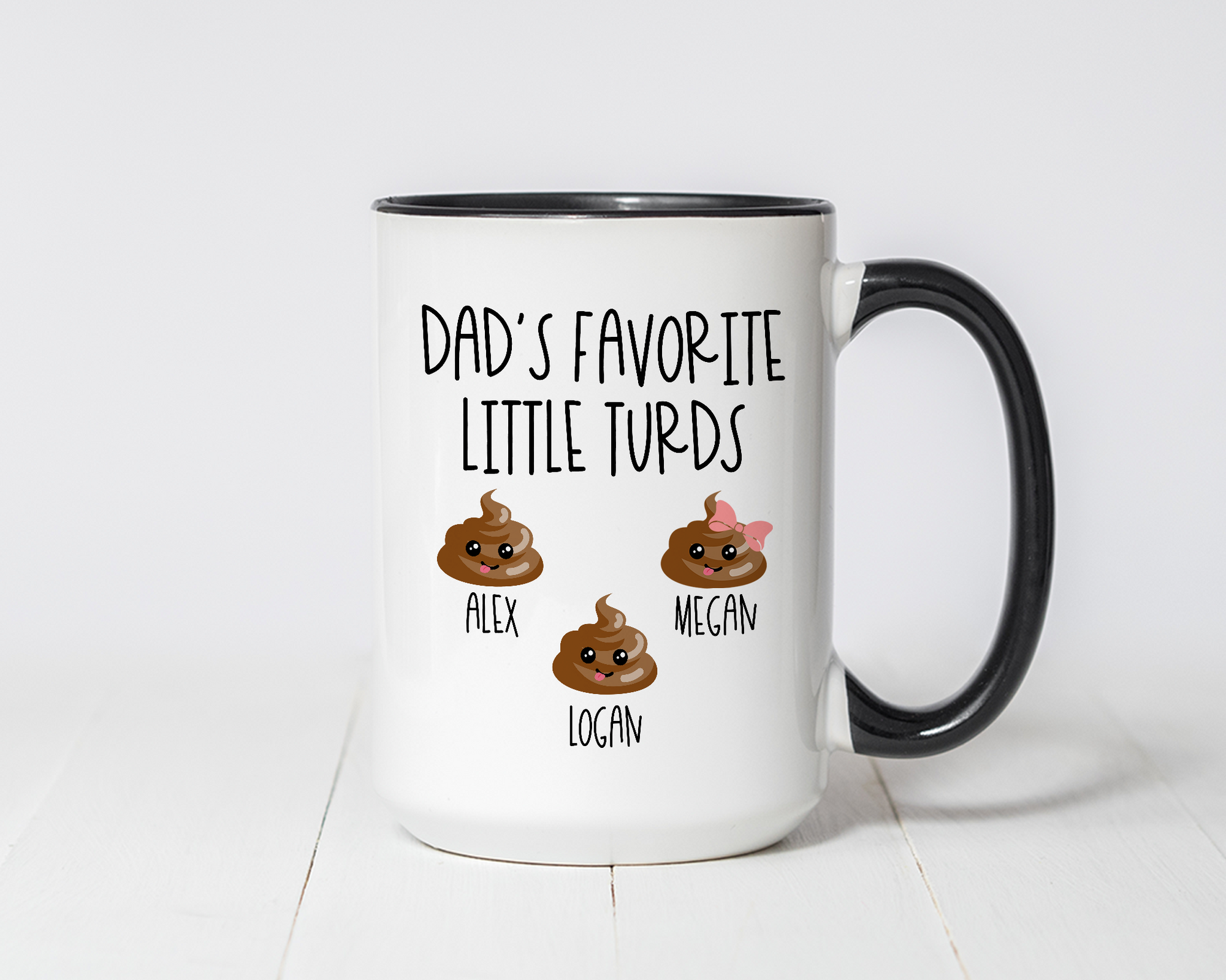 Dad's Favorite Little Turds Coffee Mug