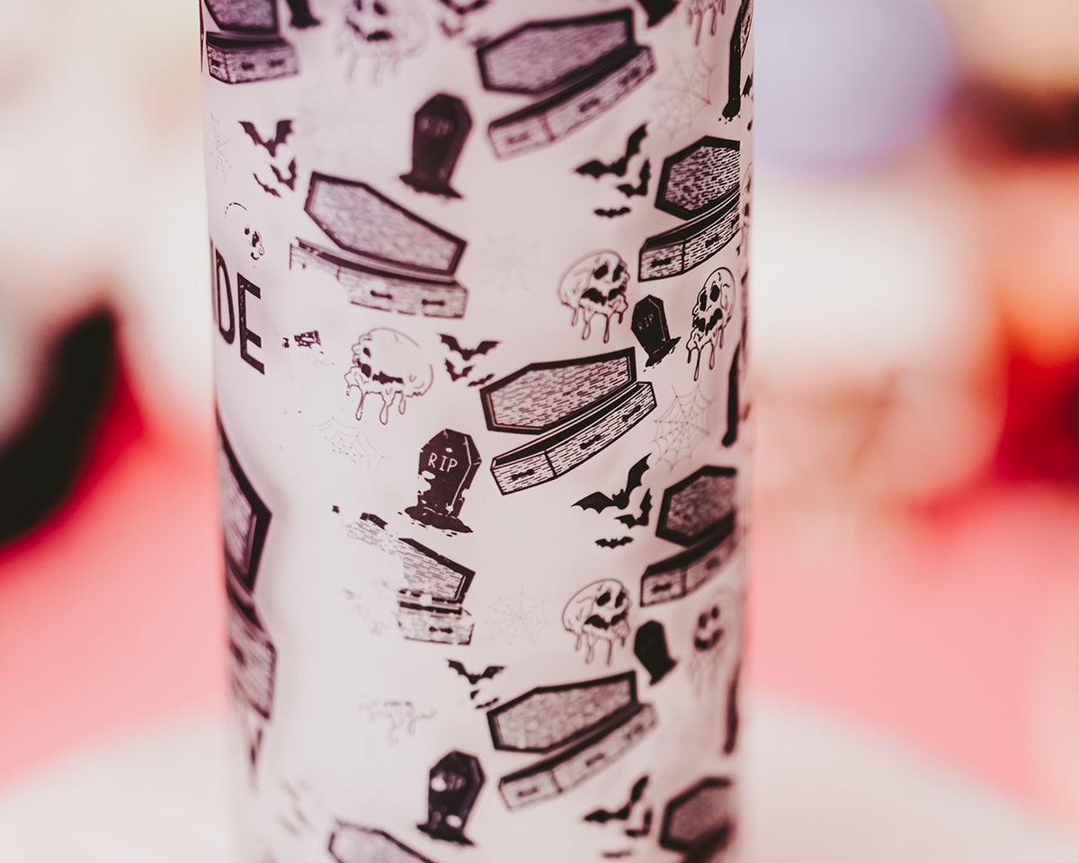 Dead Inside &amp; Petty Glass Tumbler