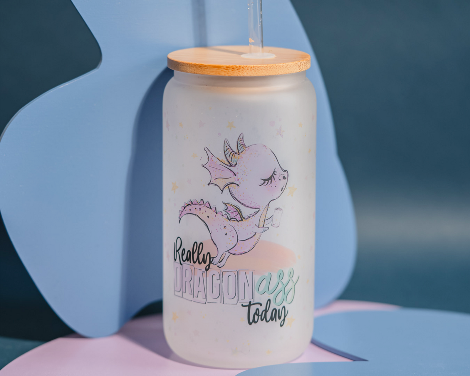 Really Dragon Ass Glass Can Tumbler