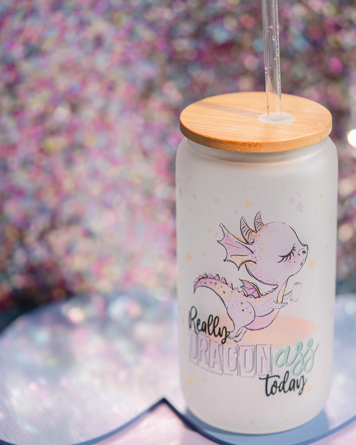 Really Dragon Ass Glass Can Tumbler