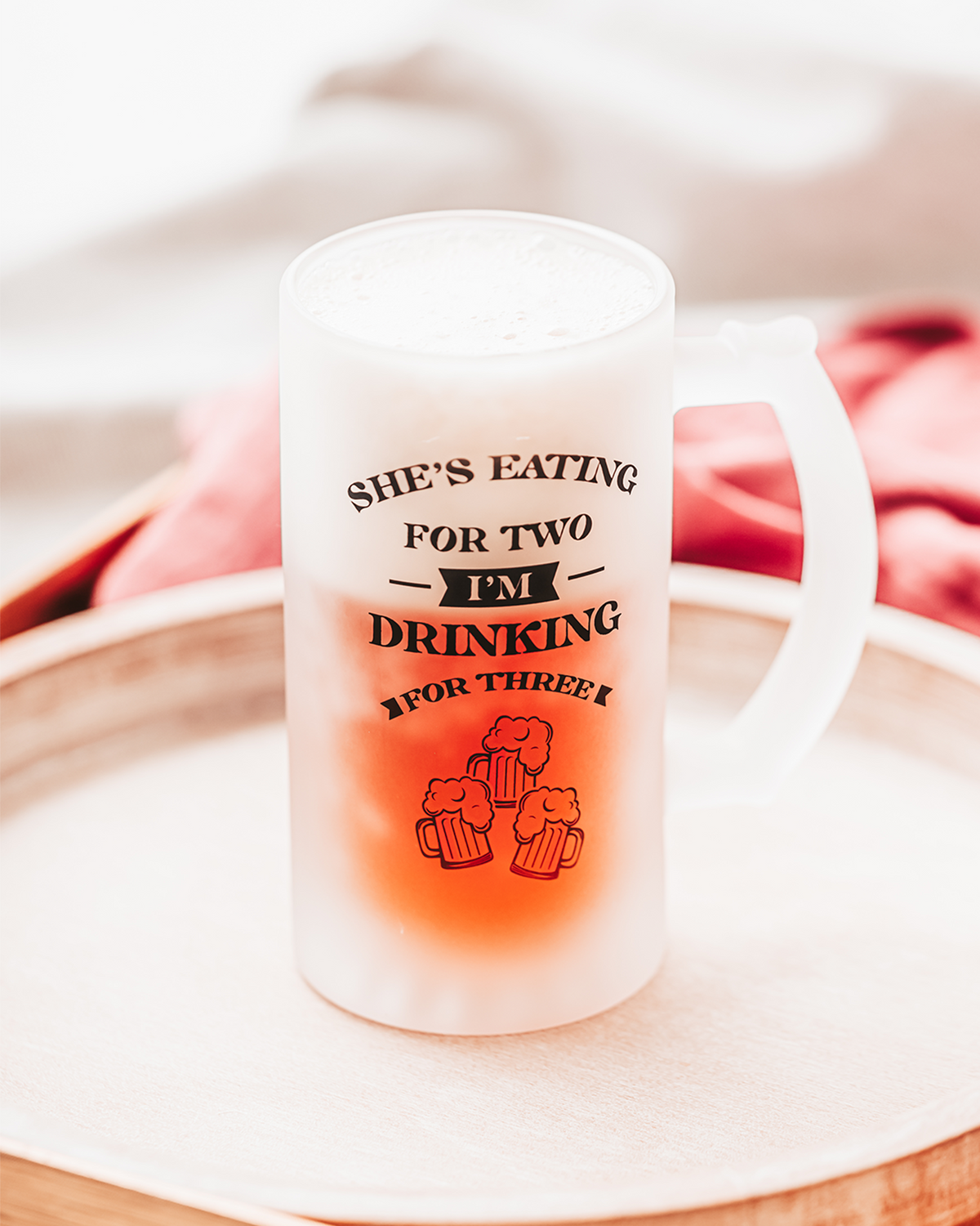 Drinking for Three Dad Beer Mug