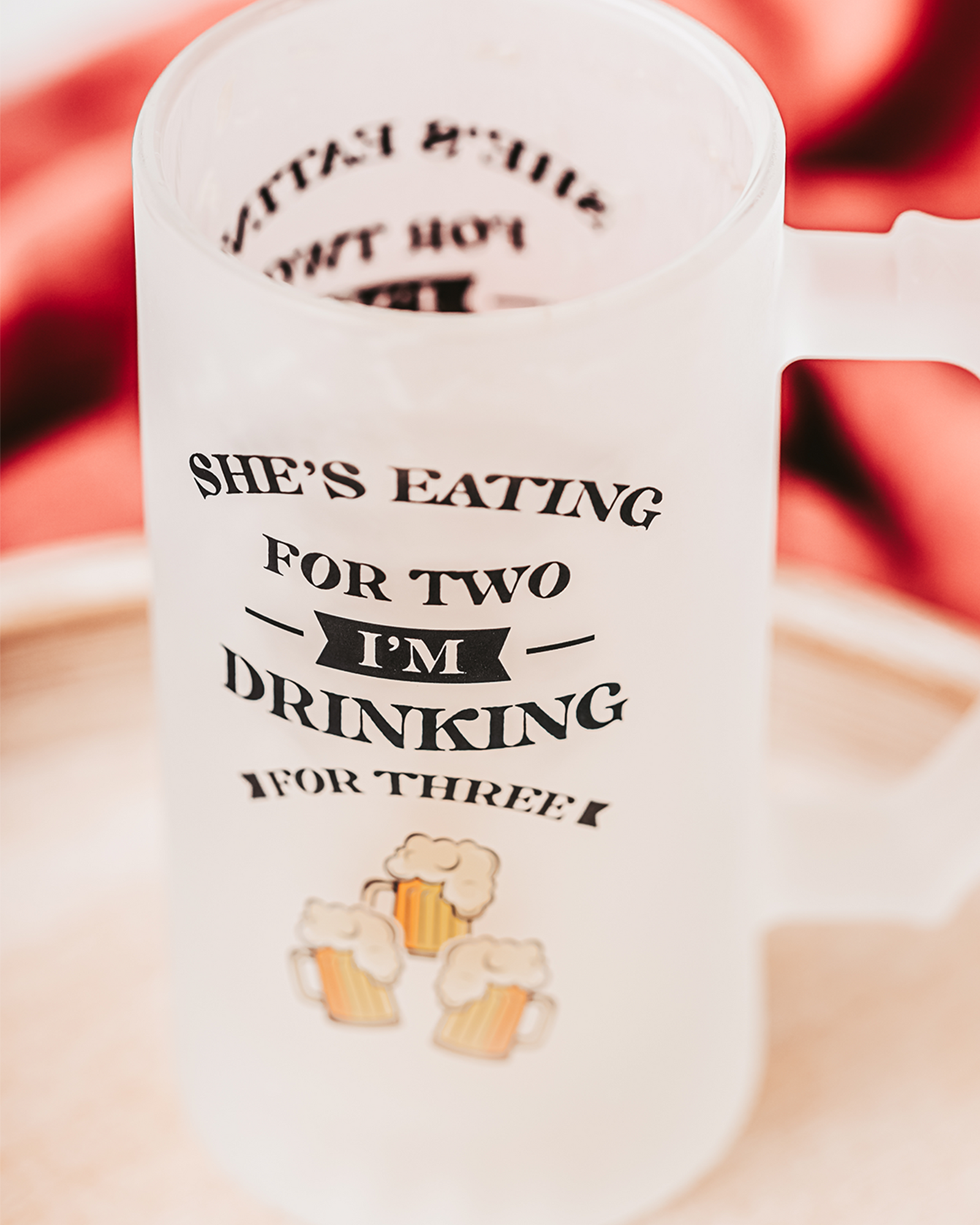 Drinking for Three Dad Beer Mug