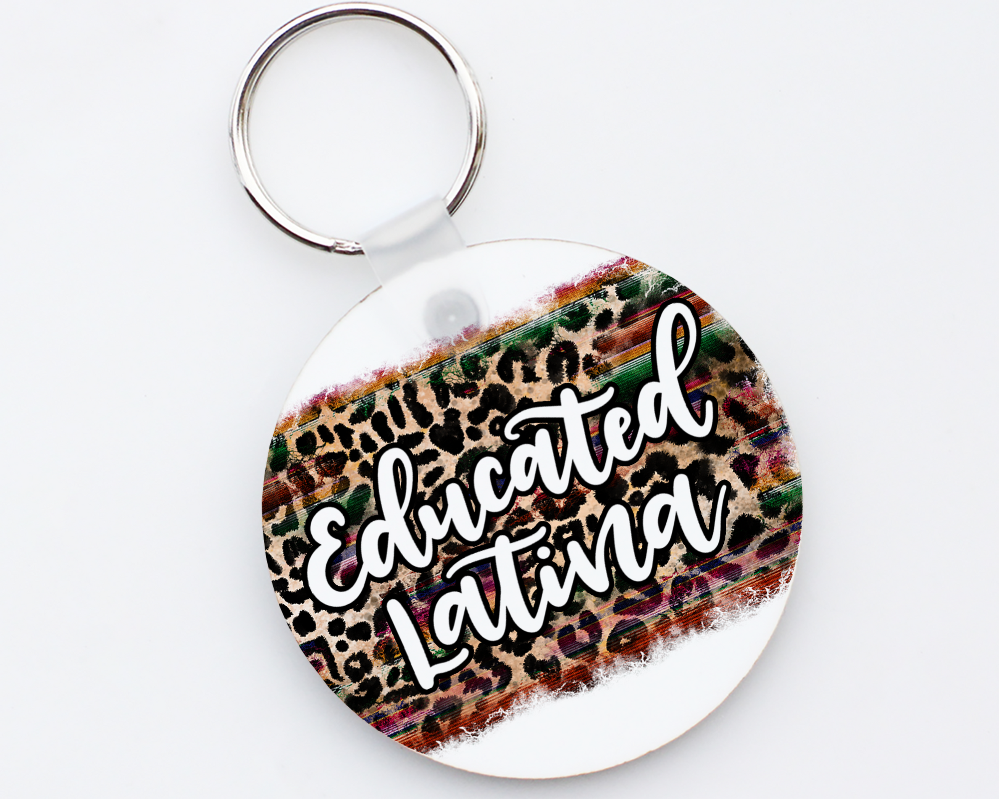 Educated Latina Keychain