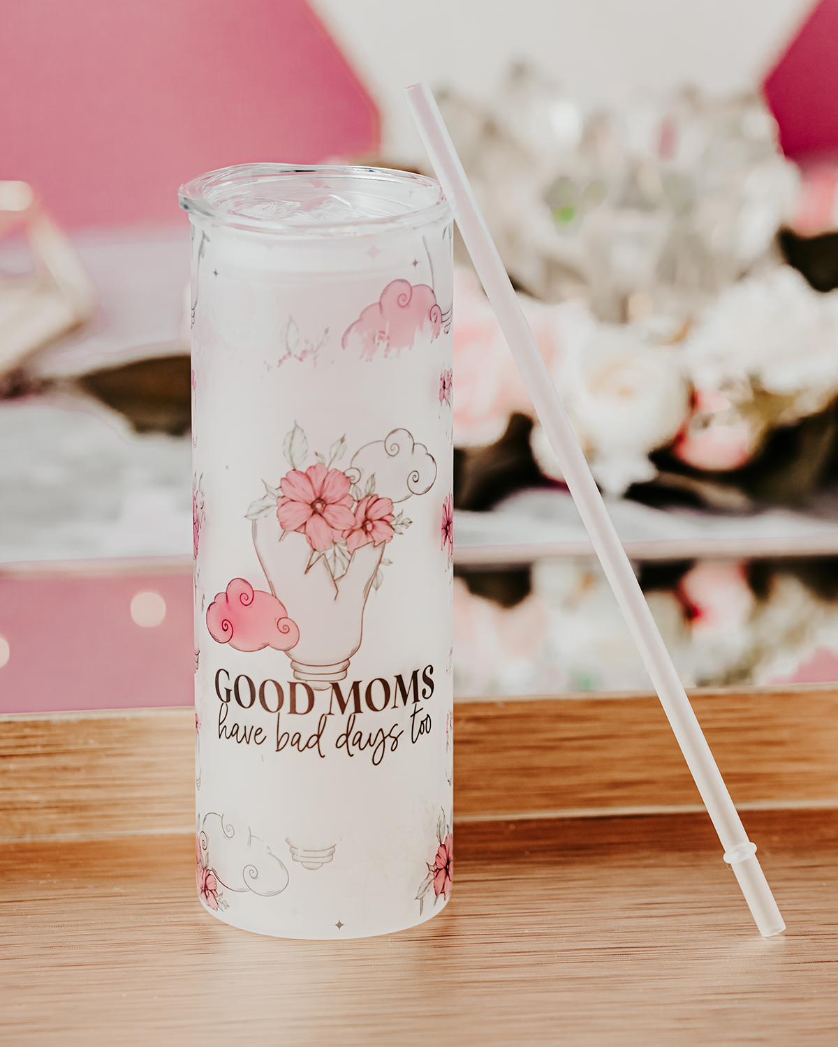 Good Mom Glass Tumbler
