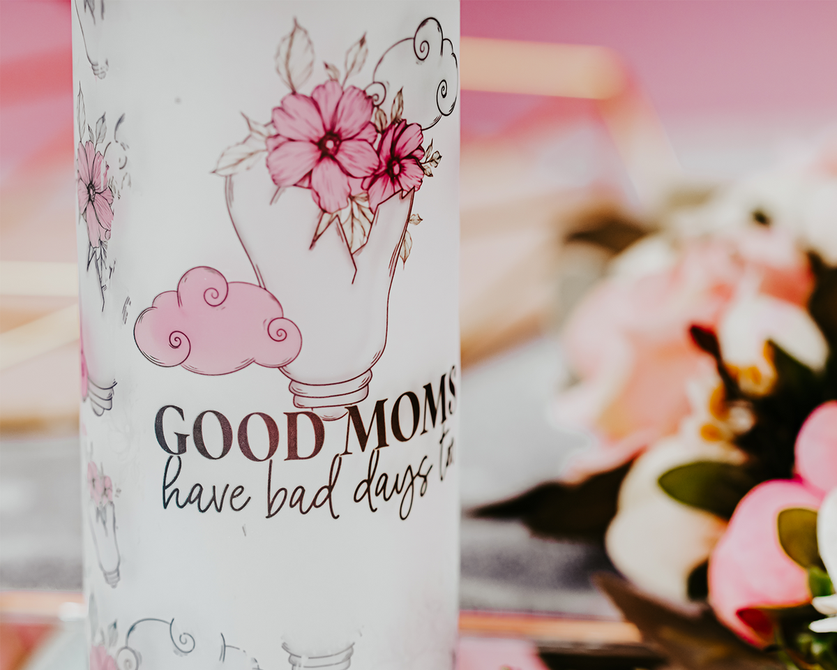Good Mom Glass Tumbler