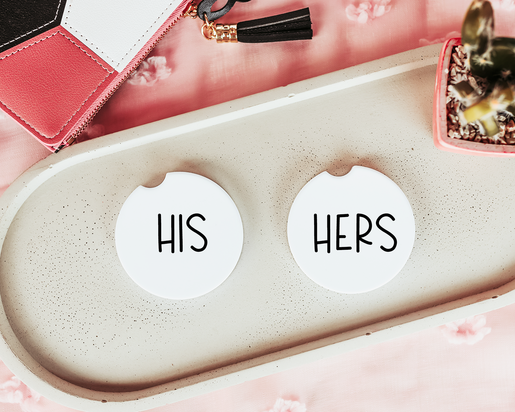 His and Hers Car Coasters