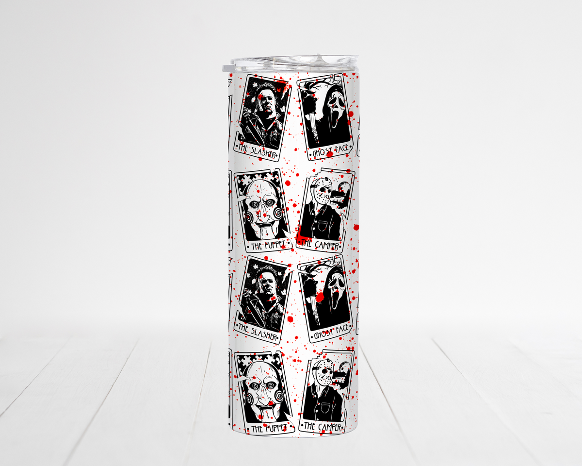 Men of Halloween Skinny Tumbler