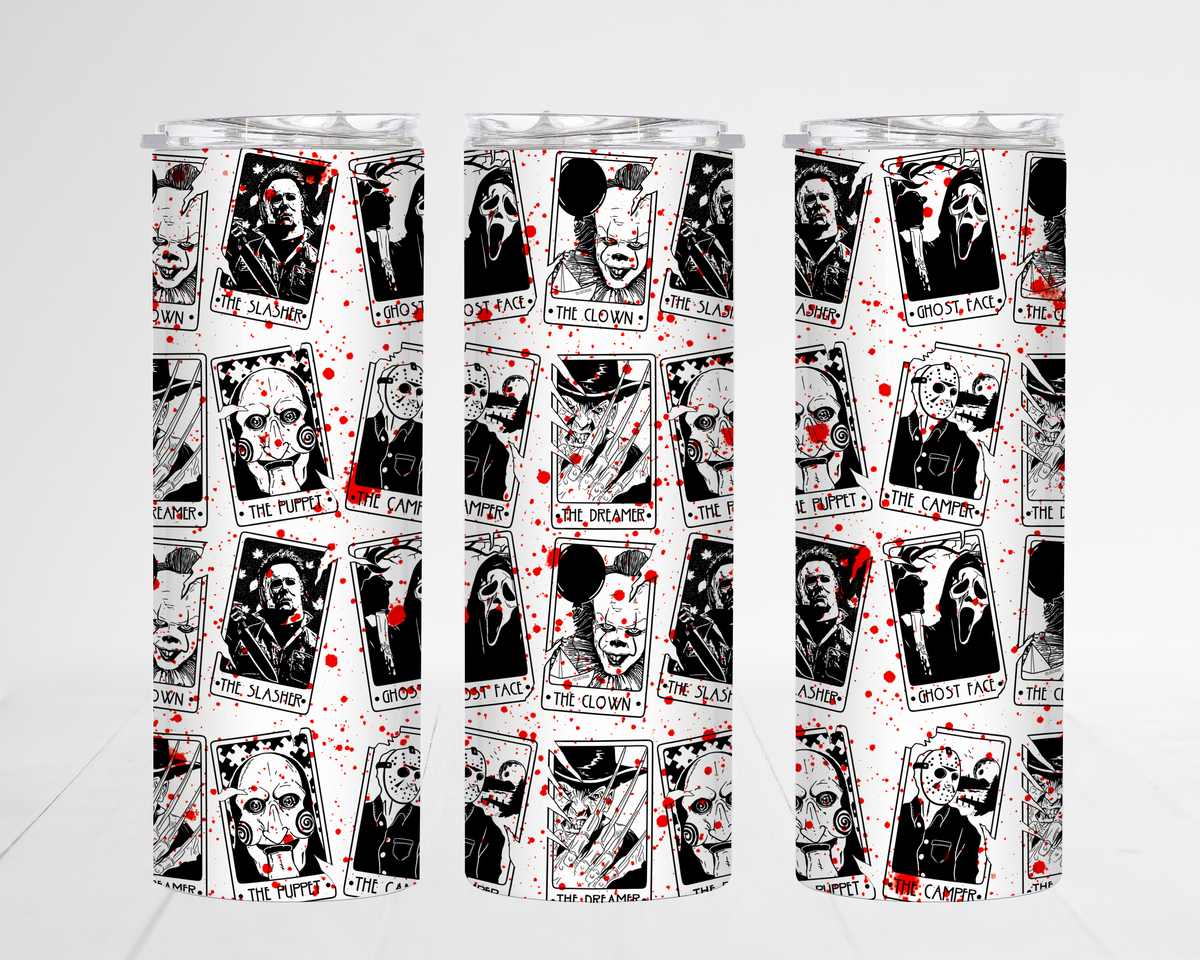 Men of Halloween Skinny Tumbler