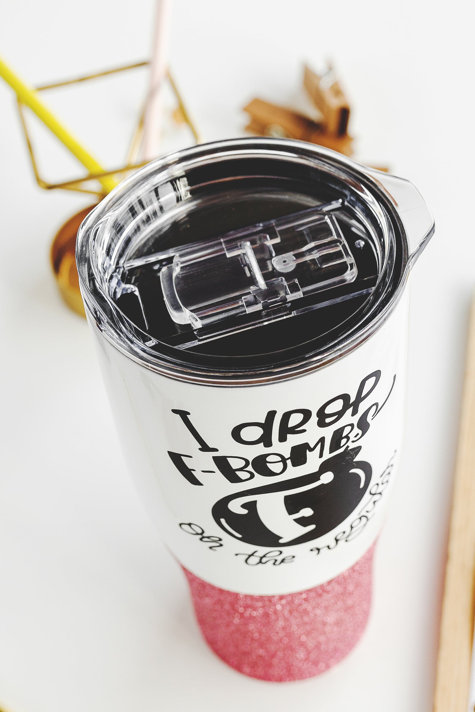 I Drop F Bombs Stainless Steel Tumbler