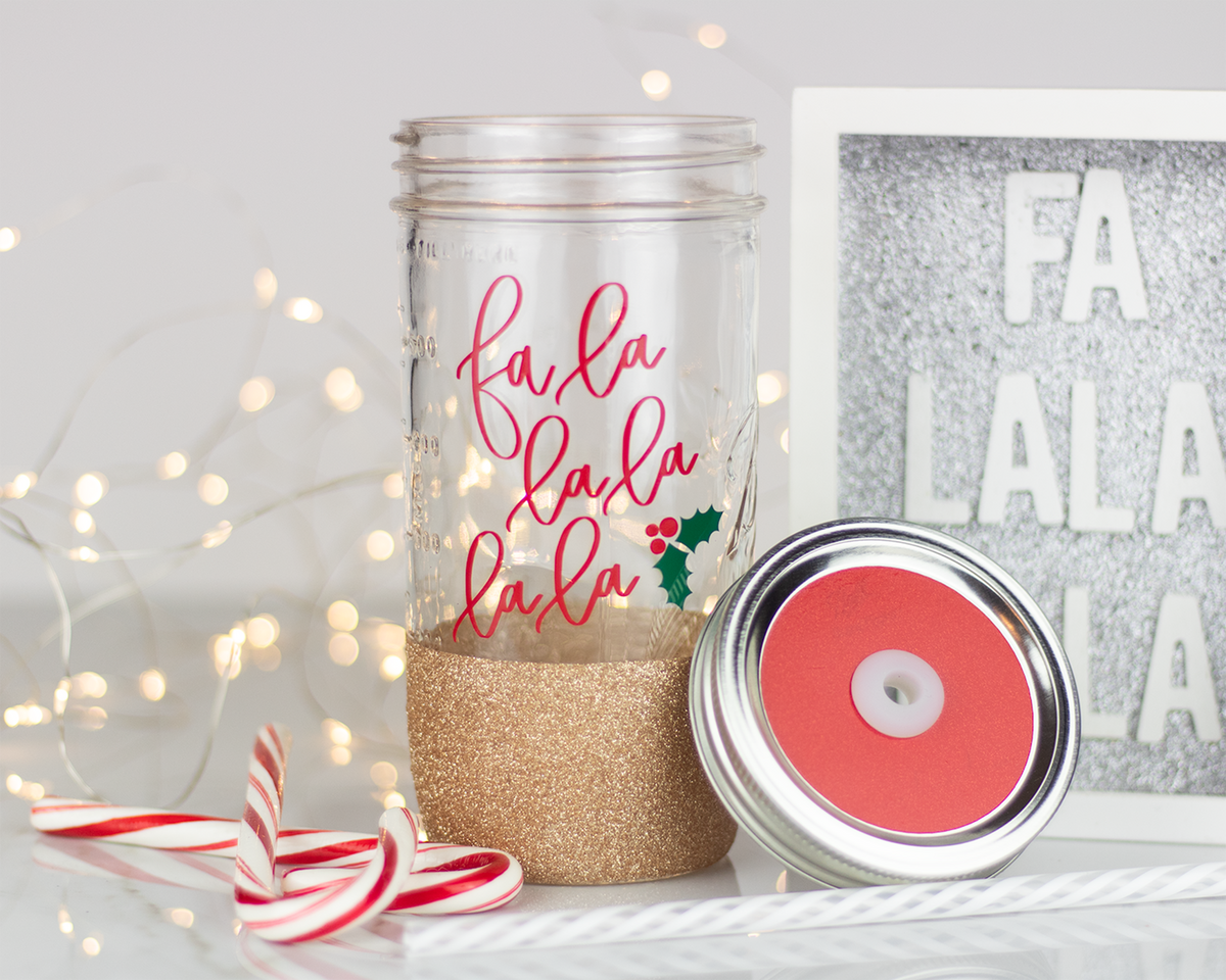 Fa La La La La La Mason Jar Tumbler