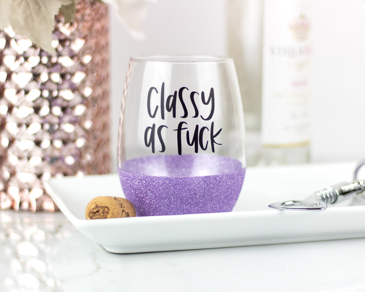 Classy AF Wine Glass