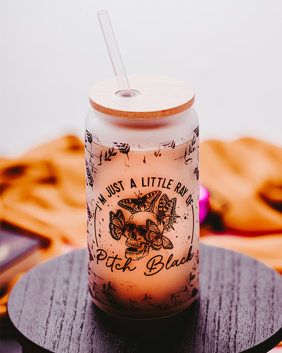 I&#39;m Just A Little Ray Glass Can Tumbler