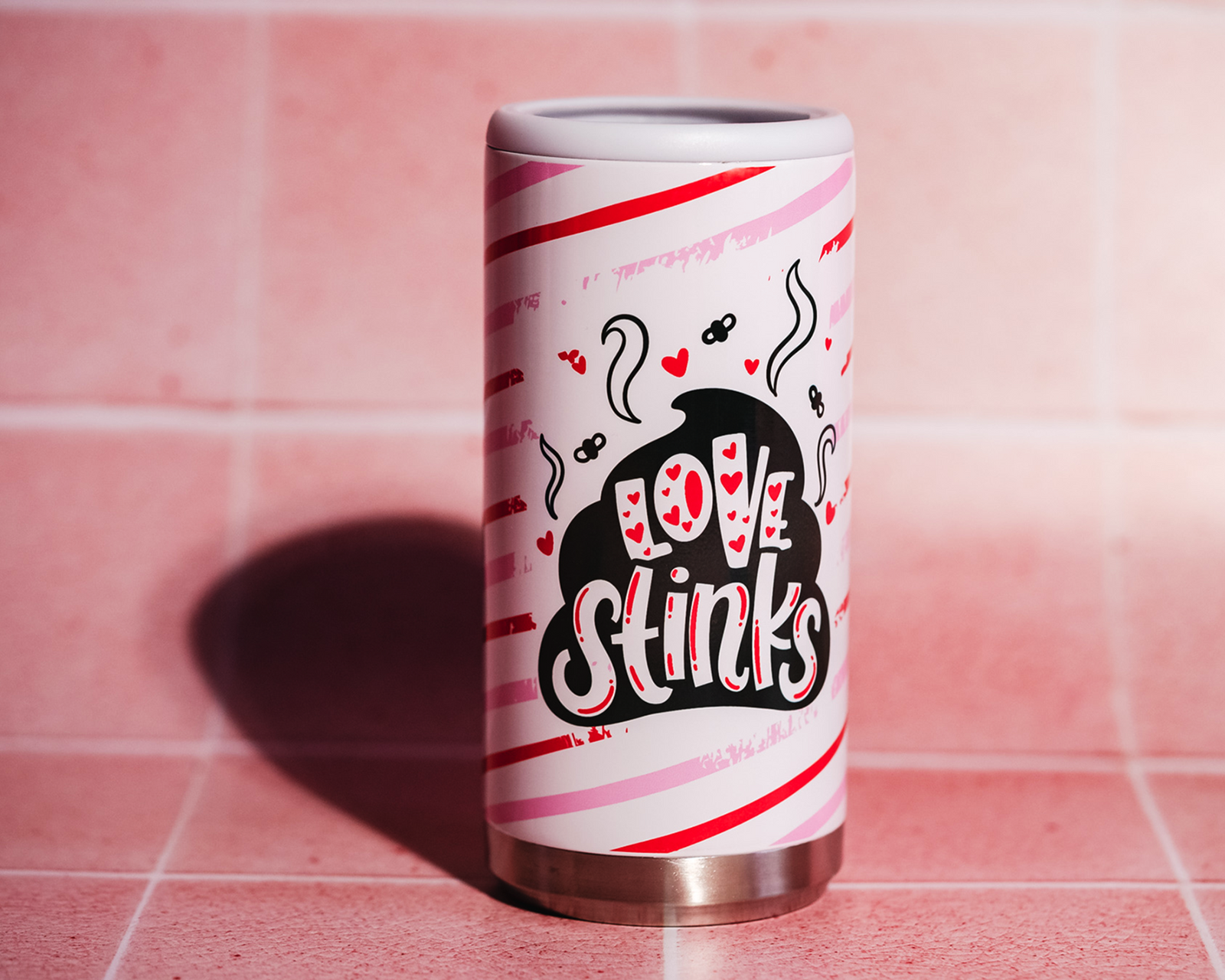 Love Stinks Skinny Can Cooler