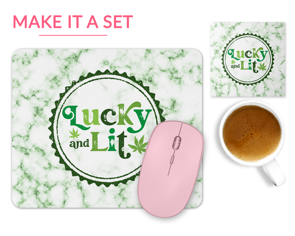 Lucky &amp; Lit Mouse Pad