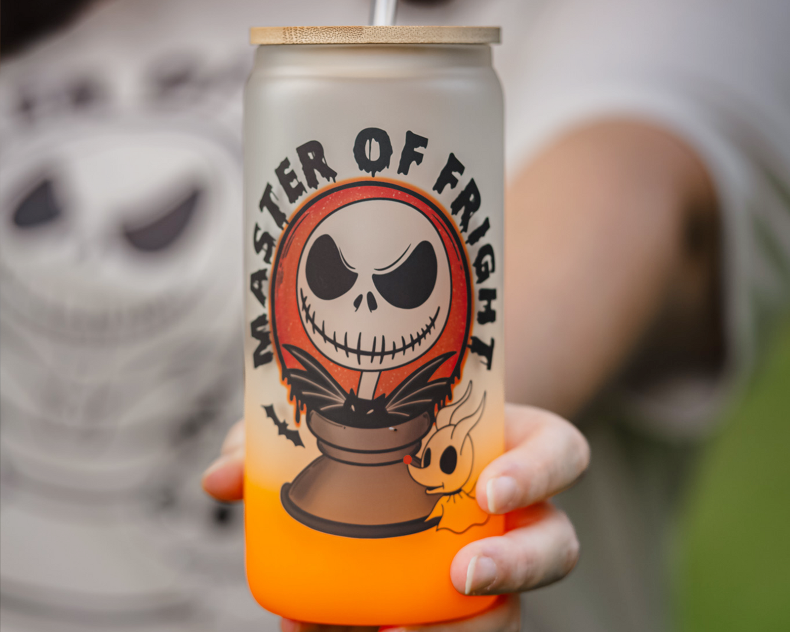 Master of Fright Glass Can Tumbler