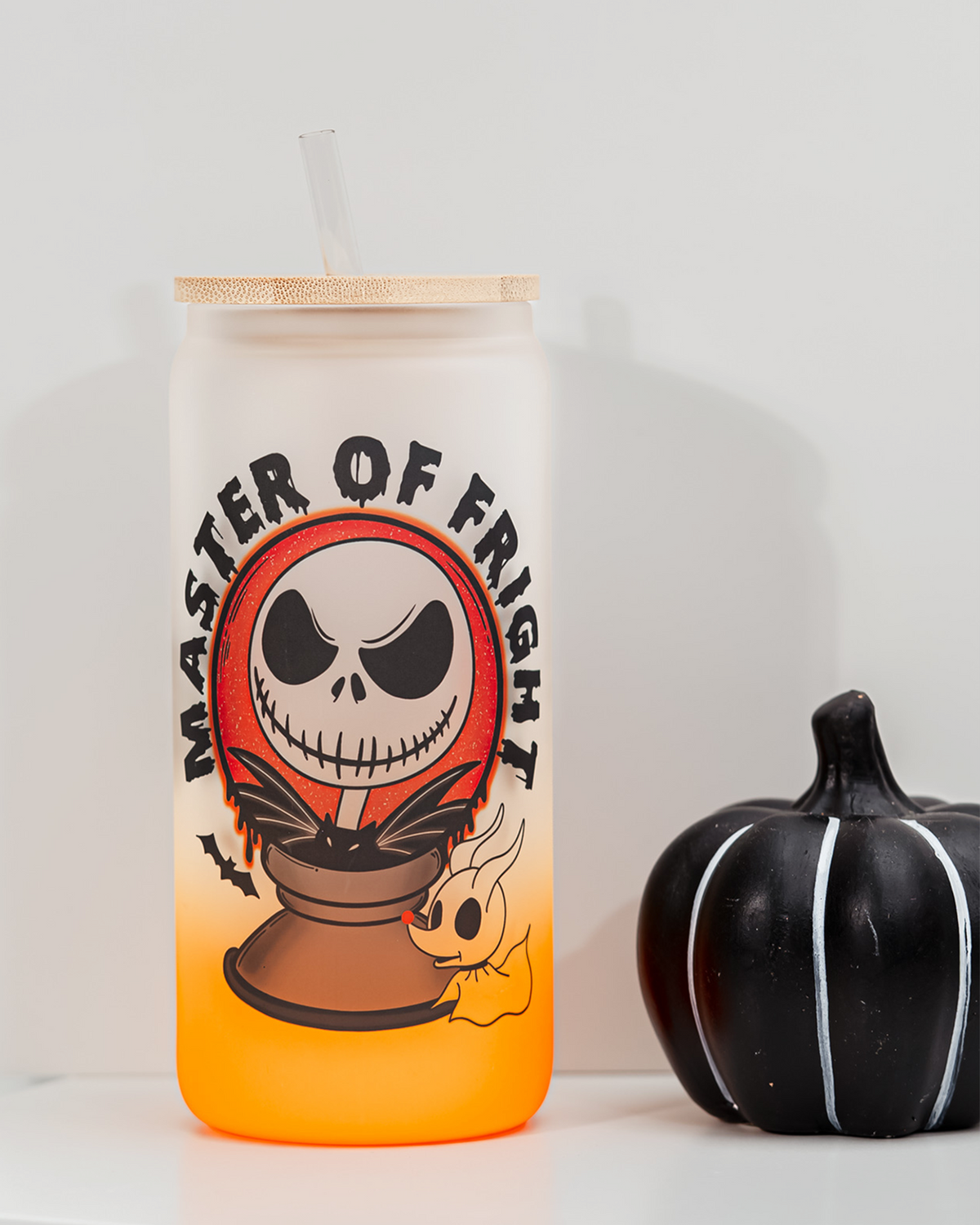 Master of Fright Glass Can Tumbler