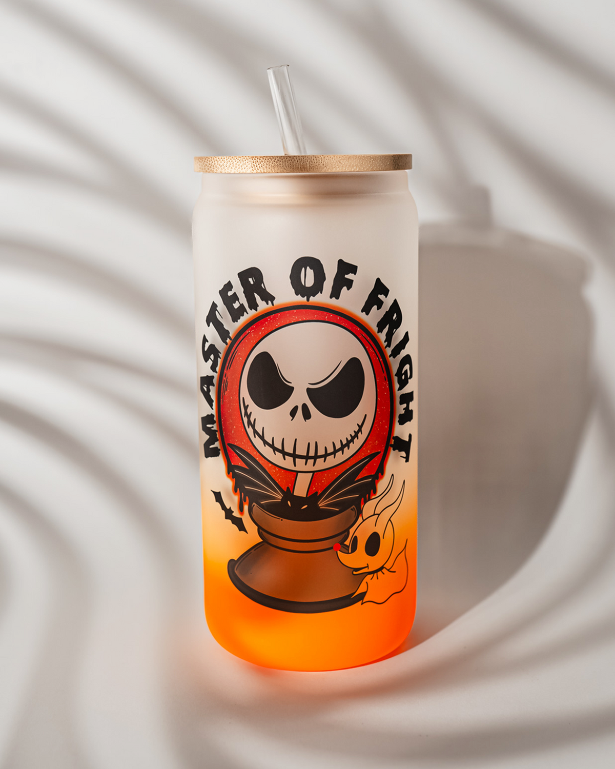 Master of Fright Glass Can Tumbler