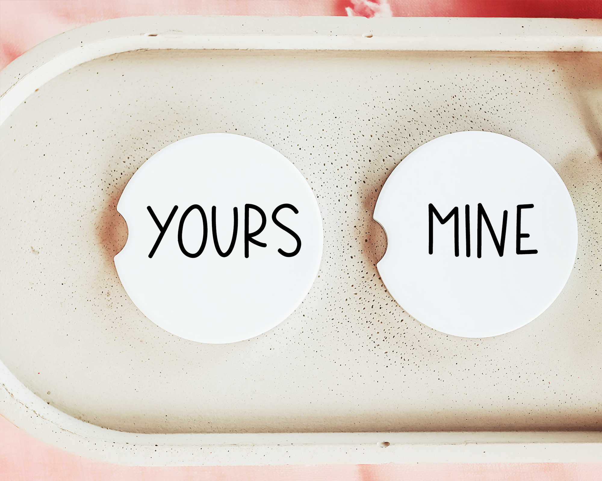 Yours & Mine Car Coasters