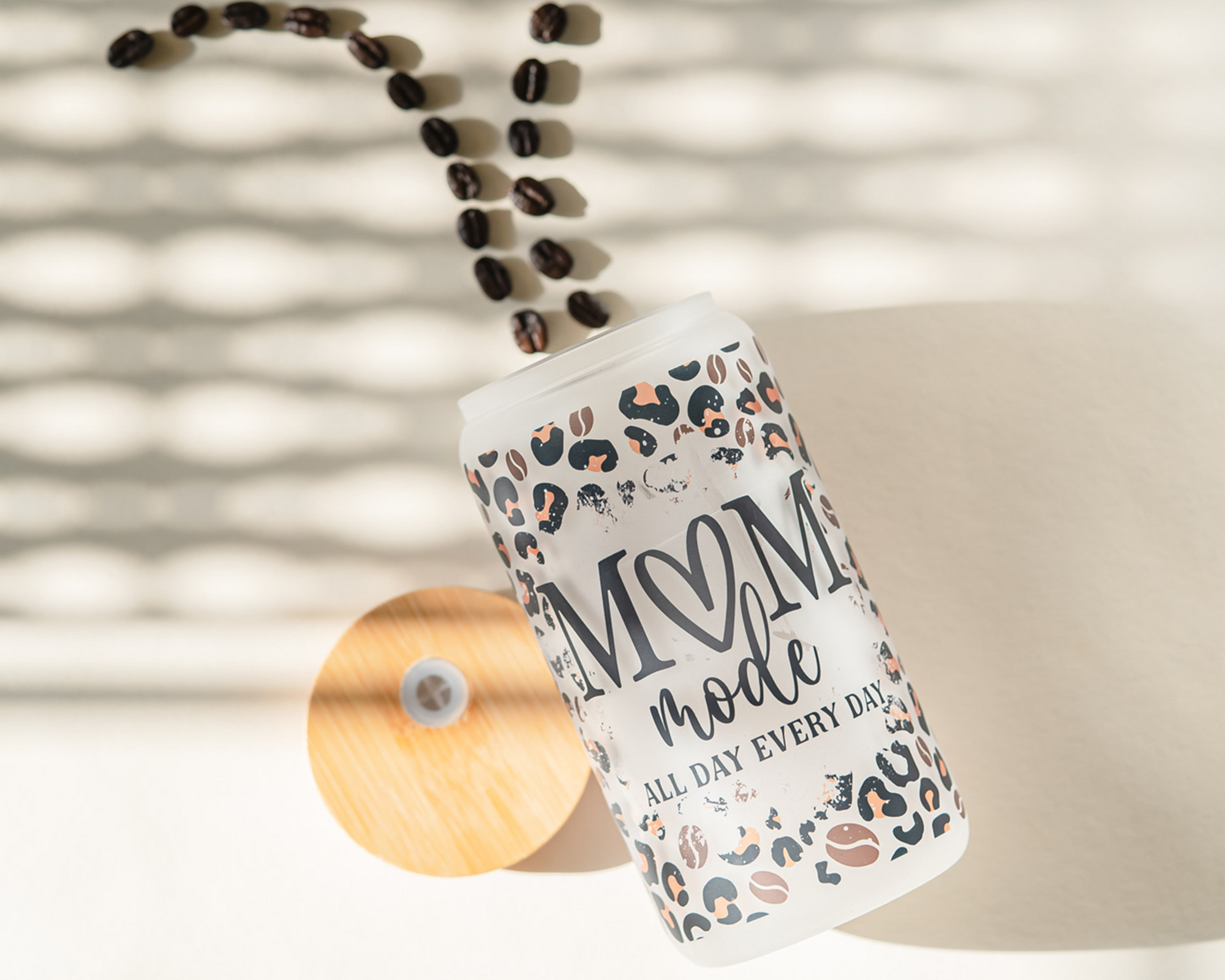 Mom Mode Glass Can Tumbler