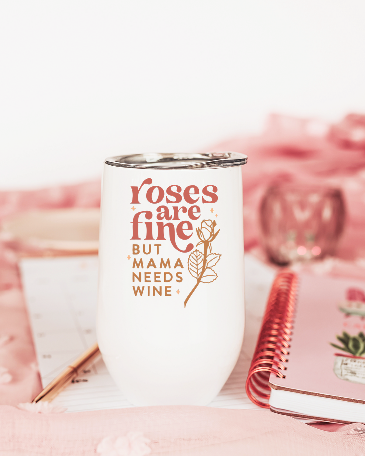 Roses Are Fine Wine Tumbler