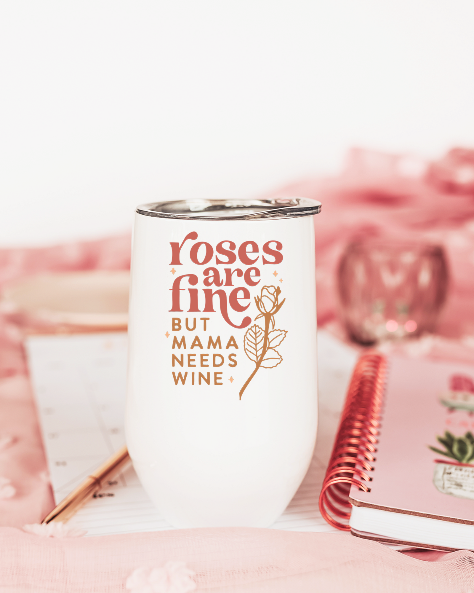 Roses Are Fine Wine Tumbler