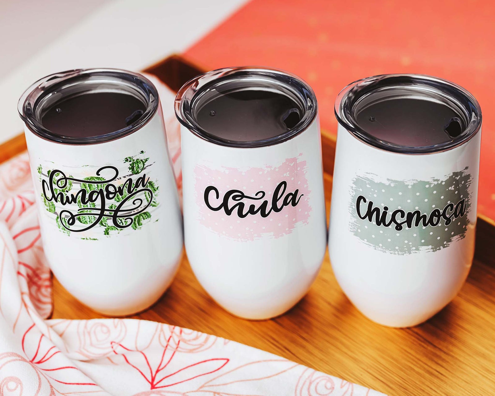 The 3 Amigas Wine Tumbler Set