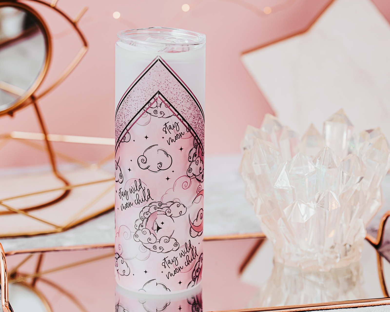 Stay Wild Moon Child Glass Tumbler