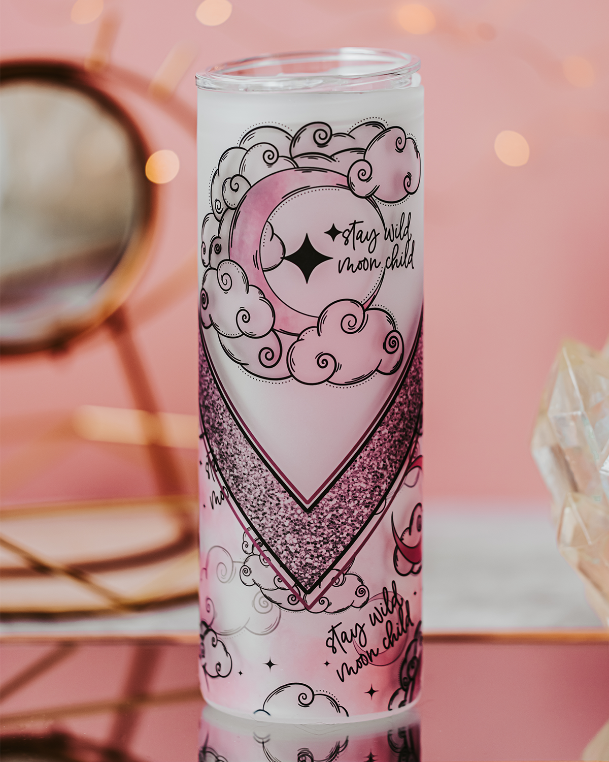 Stay Wild Moon Child Glass Tumbler