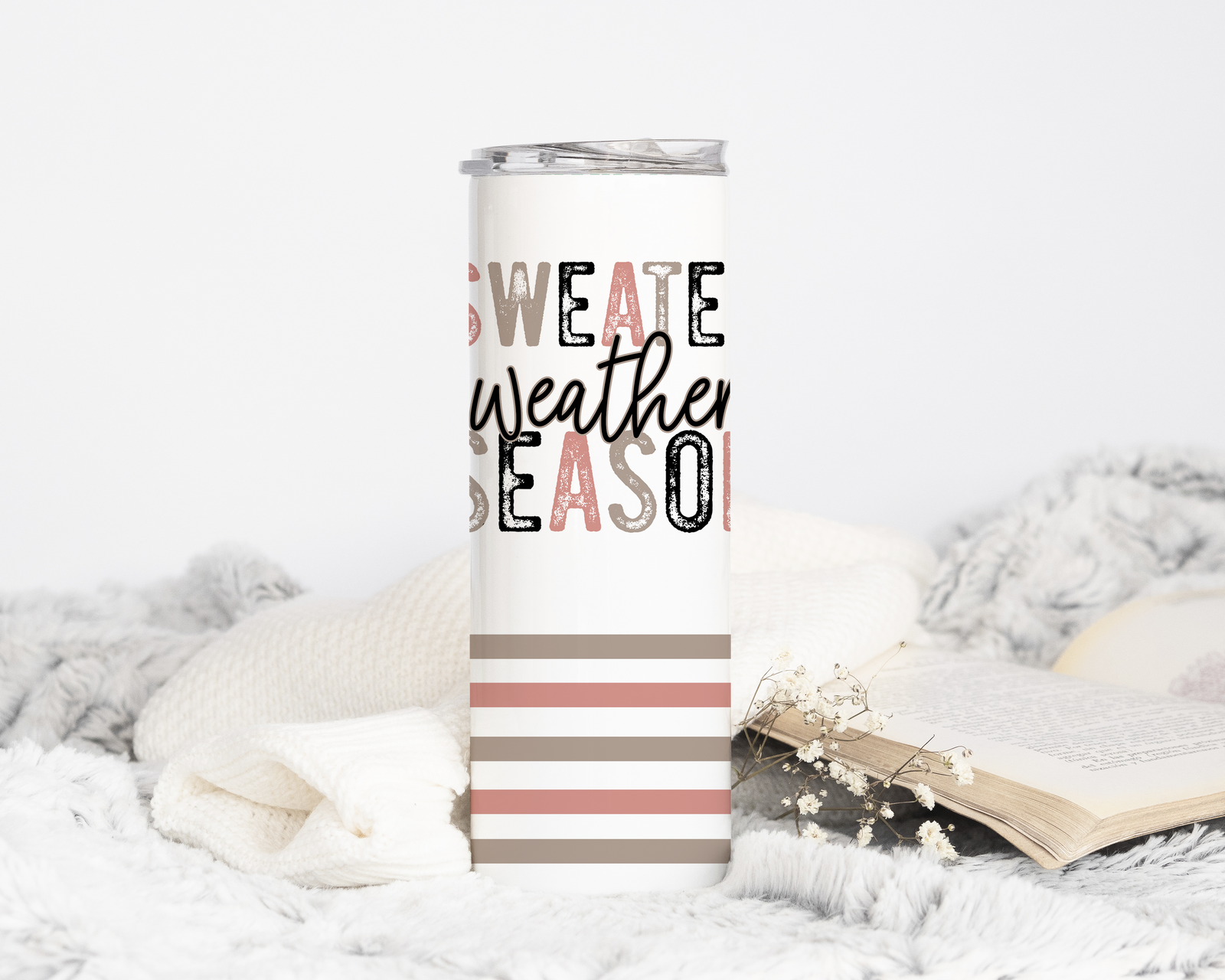 Sweater Weather Skinny Tumbler