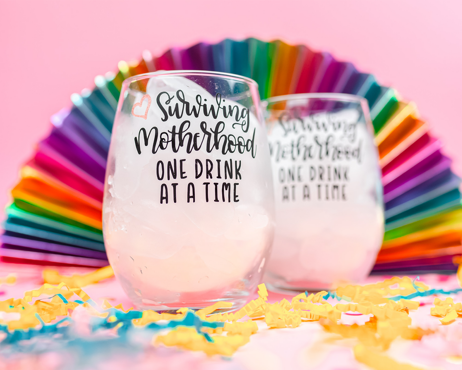 Surviving Motherhood Wine Glass