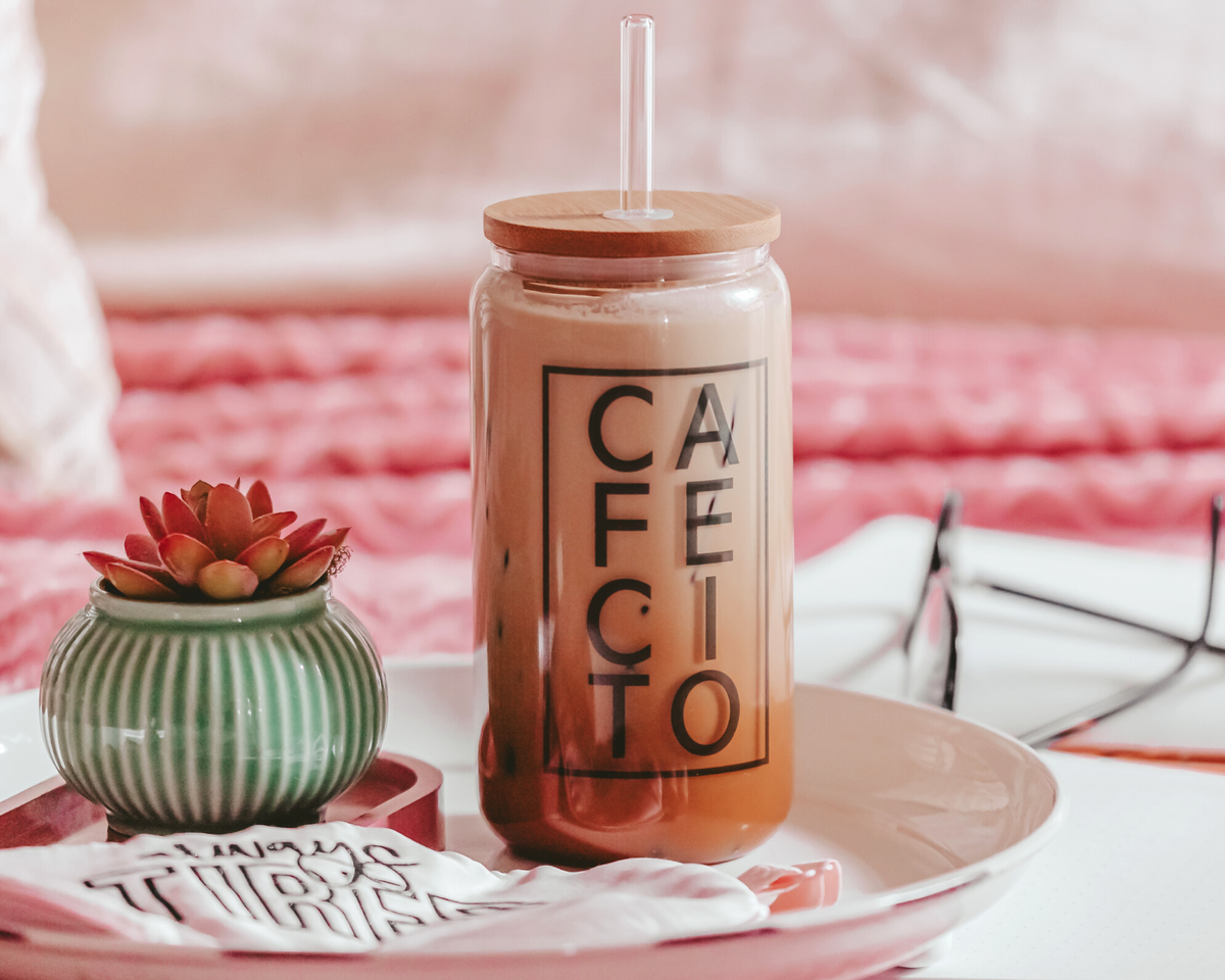 Cafecito Glass Tumbler