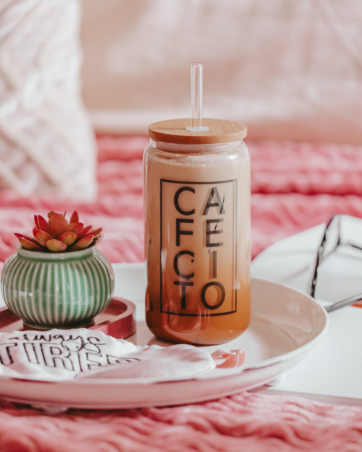 Cafecito Glass Tumbler