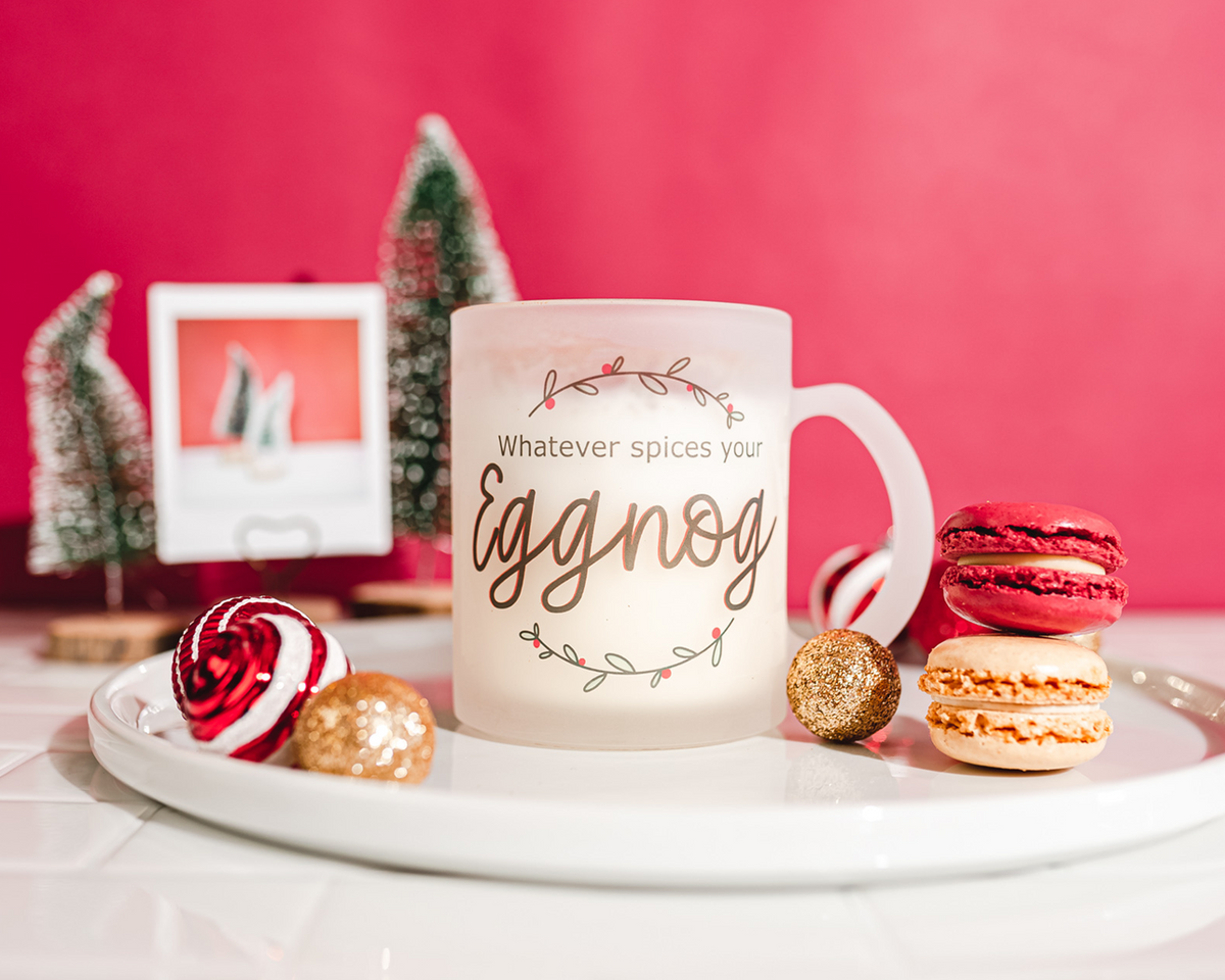 Whatever Spices Your Eggnog Glass Mug
