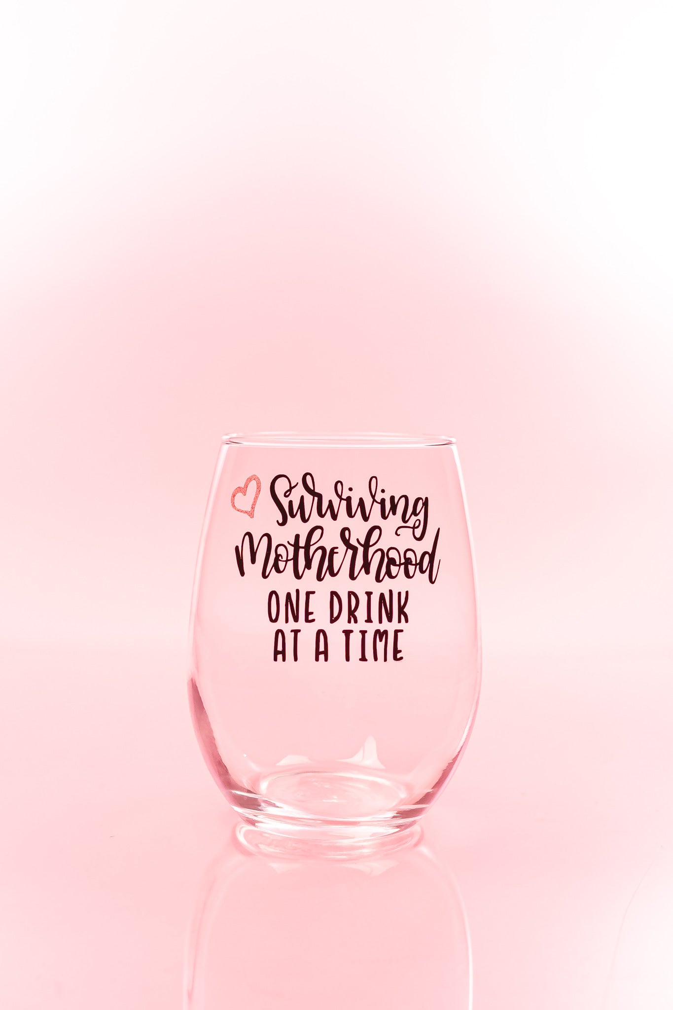 Surviving Motherhood Wine Glass