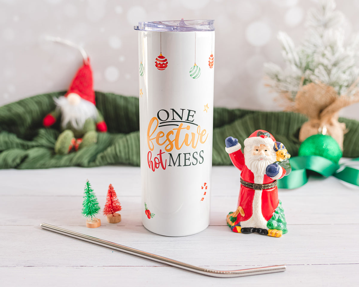 Hot Mess Christmas Tumbler