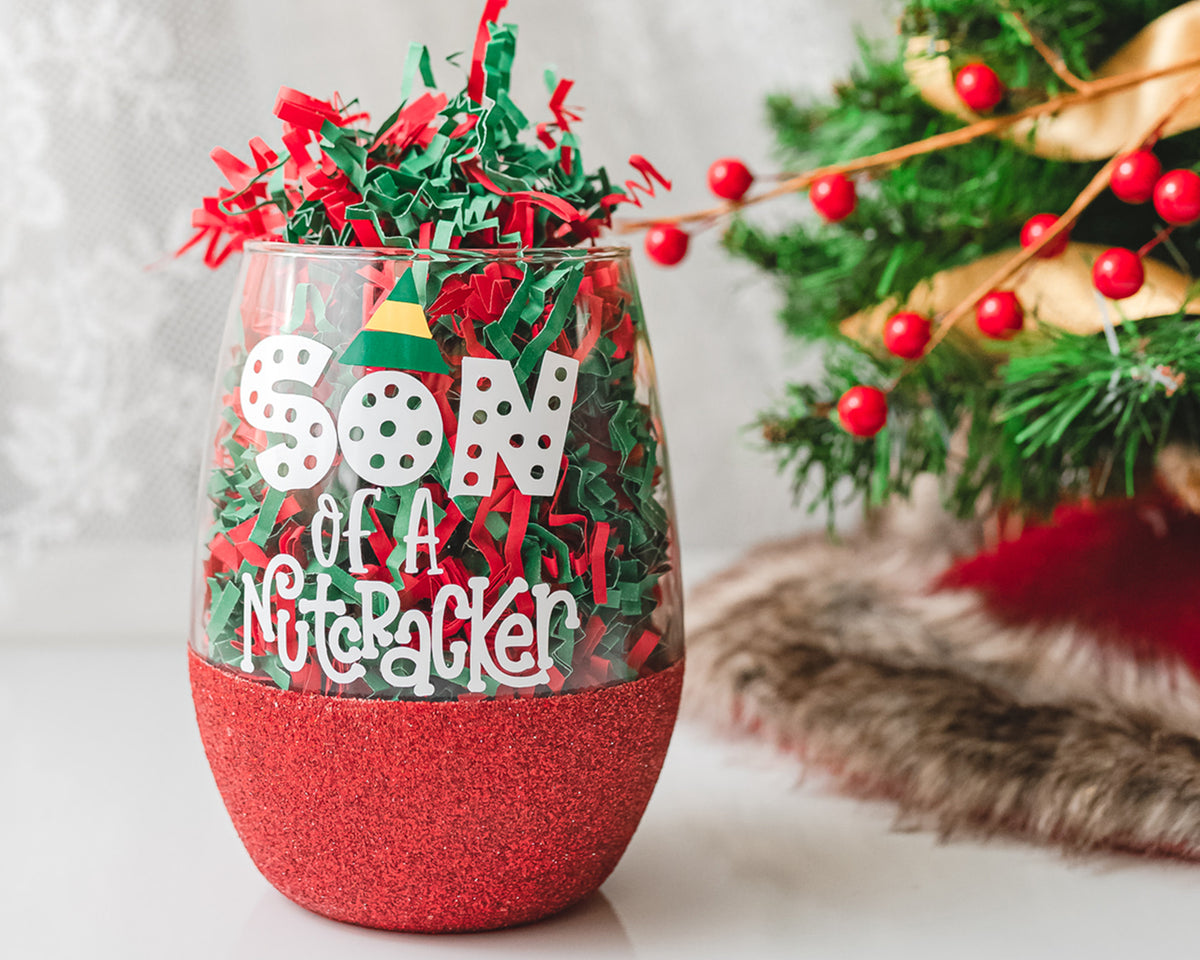 Son of a Nutcracker Wine Glass