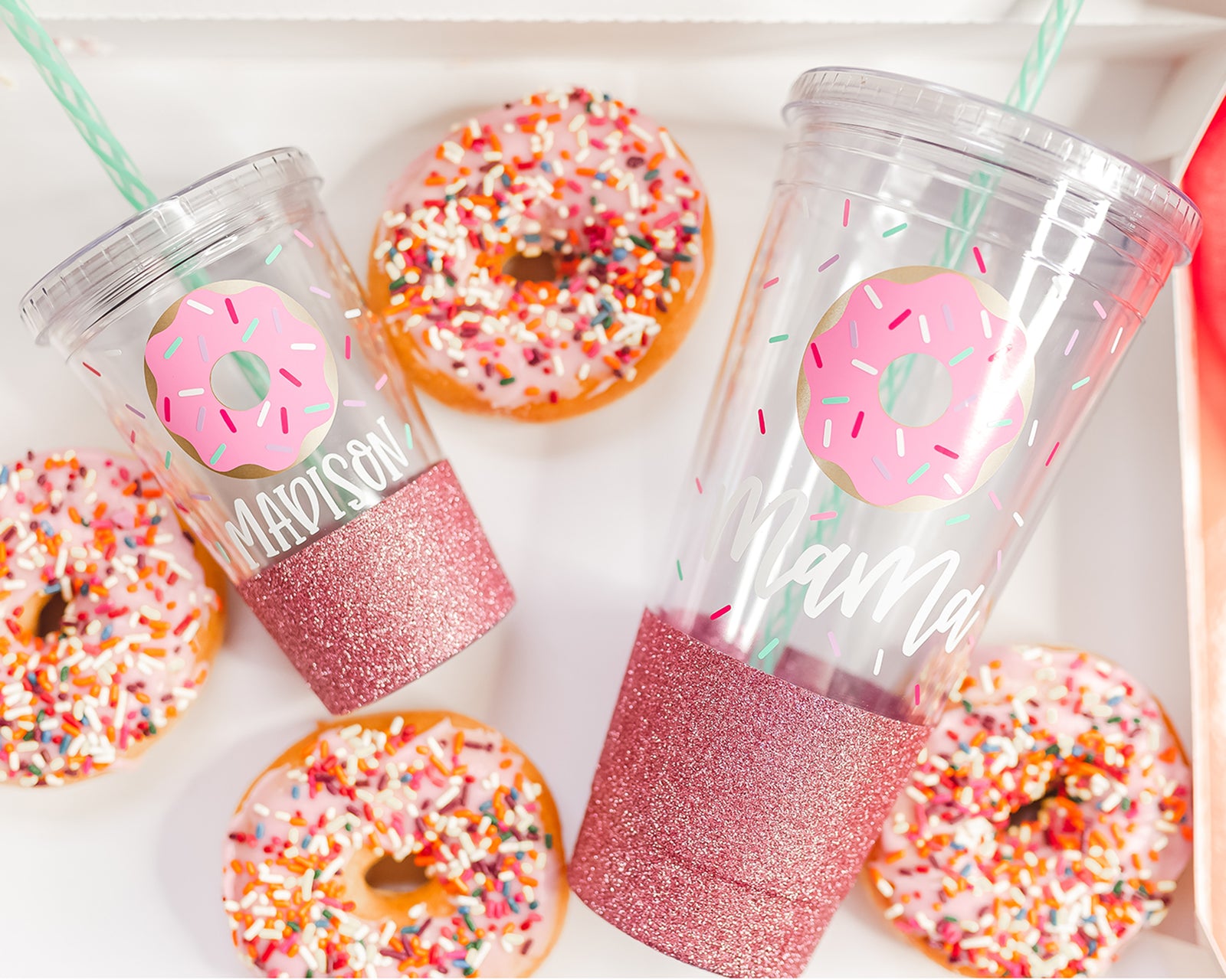 Mommy and Me Matching Donut Tumblers