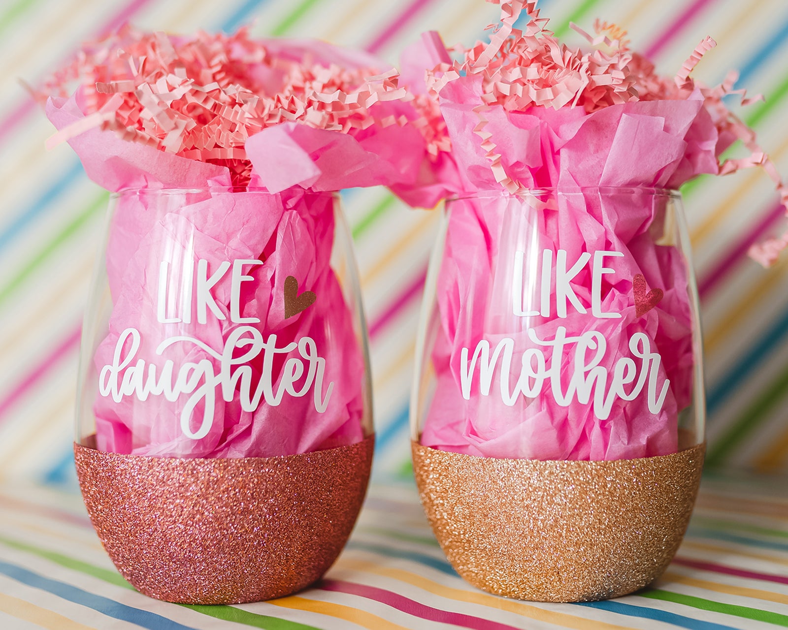 Like Mother Like Daughter Wine Glasses